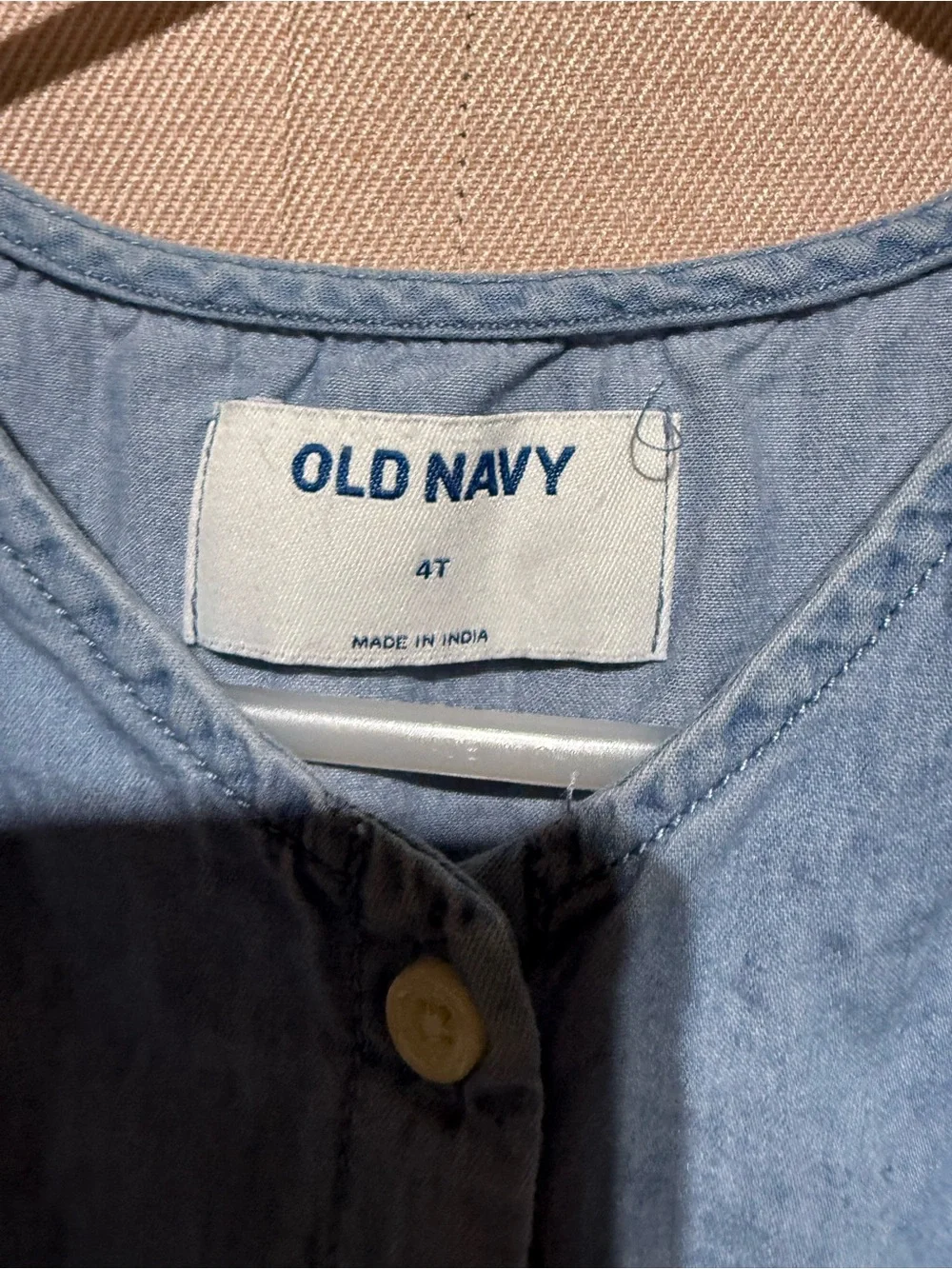 Old Navy Light Blue Girls' Denim Dress 4t